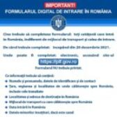 A apărut formularul digital pentru intrarea în România
